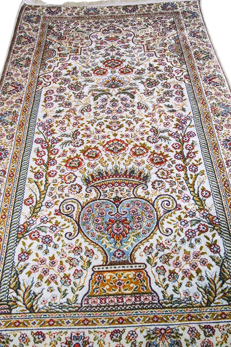 3 CM Süngerli Ortopedik Seccade - Kahverengi Klasik Çeyizlik Kadife Seccade - Carpetella