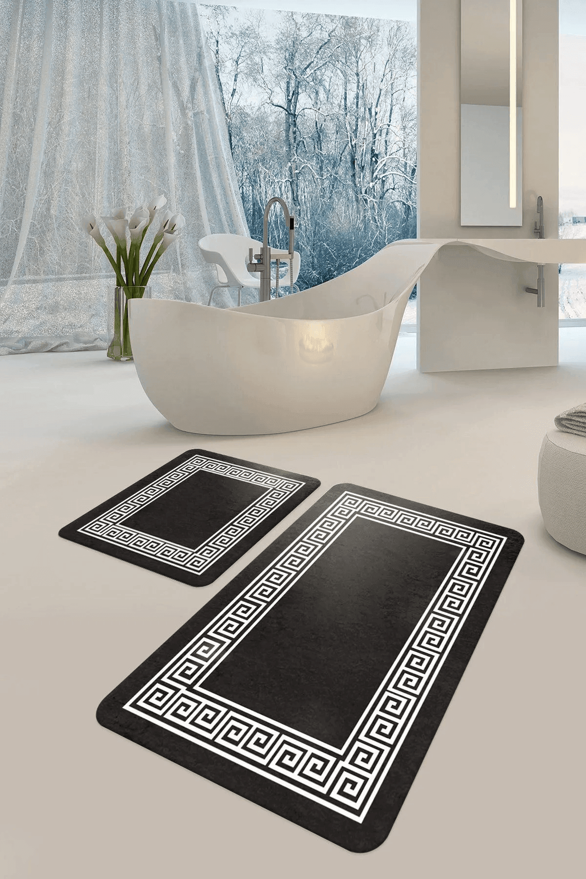 Banyo paspası seti 50x60- 60x90 - Carpetella