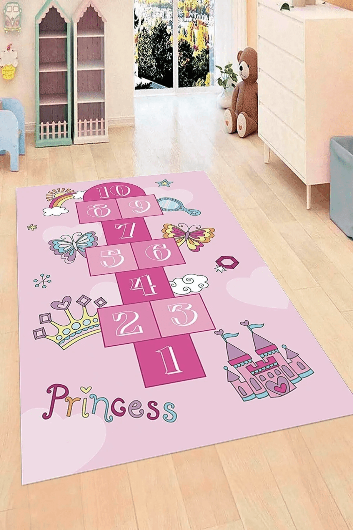 Çocuk Halısı Çocuk Odası İçin Renkli Pamuk Halı - Carpetella