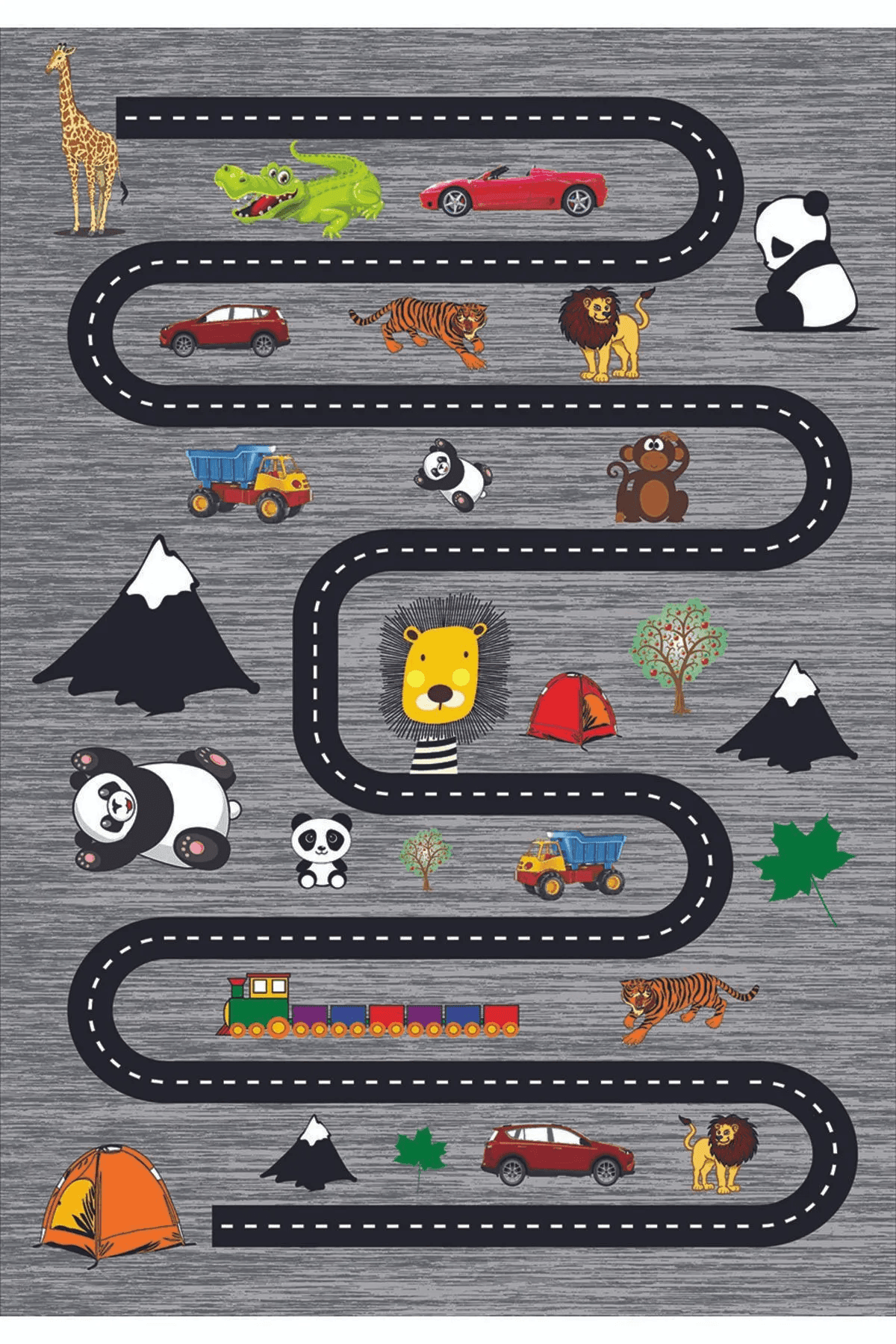 Çocuk Halısı Çocuk Odası İçin Renkli Pamuk Halı - Carpetella