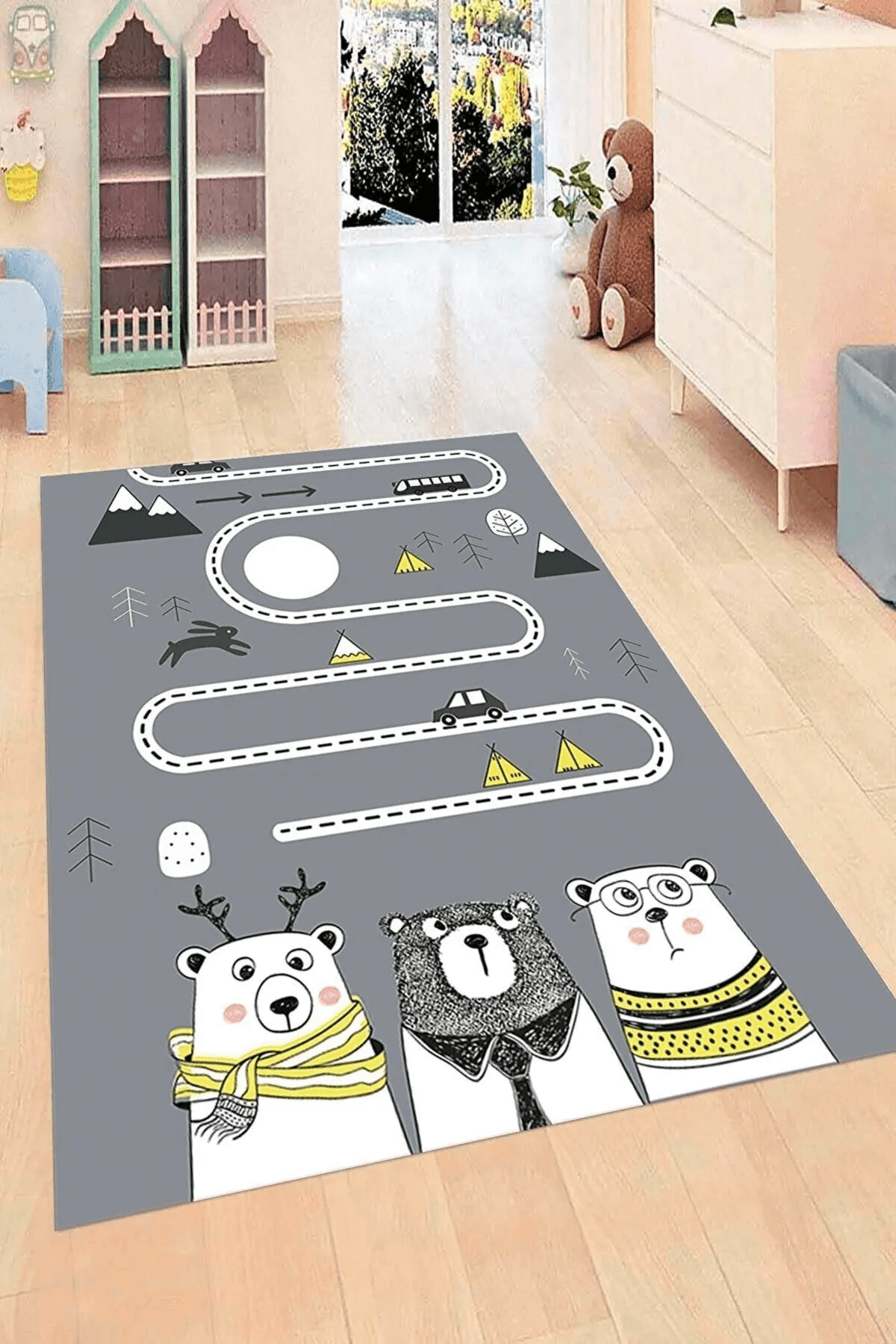 Çocuk Halısı Çocuk Odası İçin Renkli Pamuk Halı - Carpetella