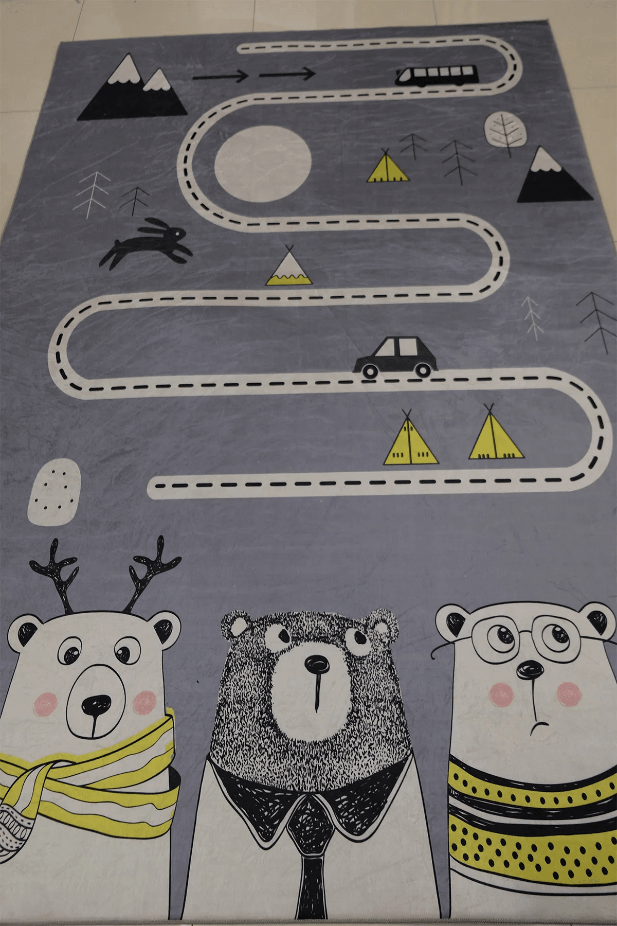 Çocuk Halısı Çocuk Odası İçin Renkli Pamuk Halı - Carpetella