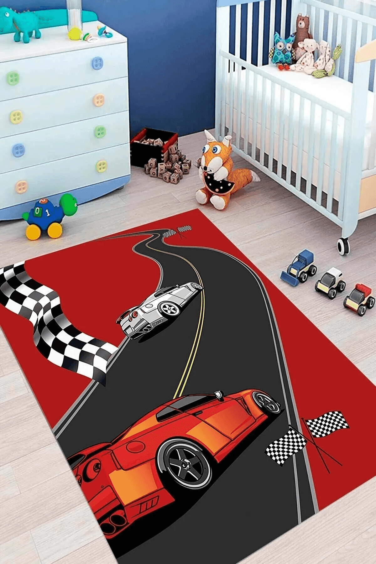 Çocuk Halısı Çocuk Odası İçin Renkli Pamuk Halı - Carpetella