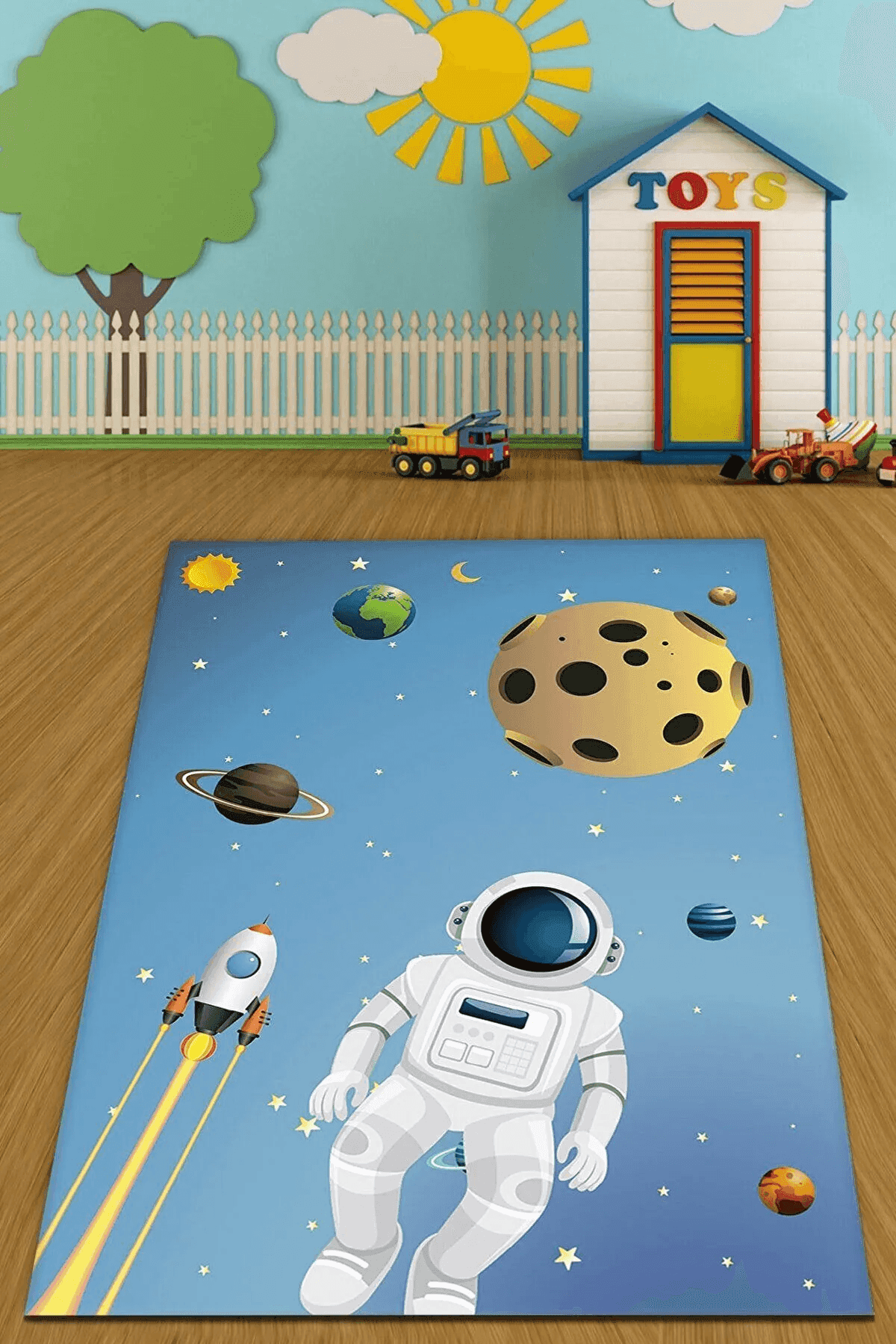 Çocuk Halısı Çocuk Odası İçin Renkli Pamuk Halı - Carpetella