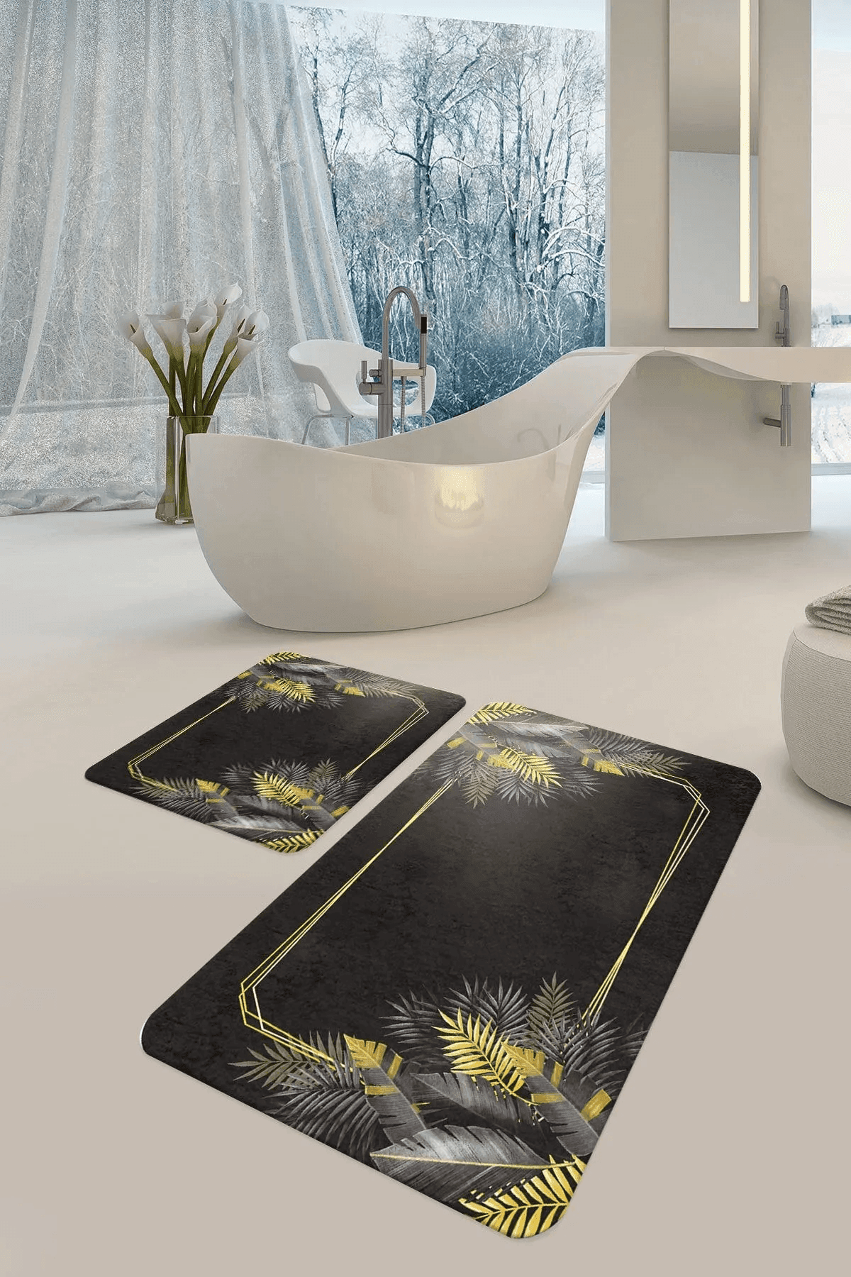 Banyo paspası seti 50x60- 60x90 - Carpetella