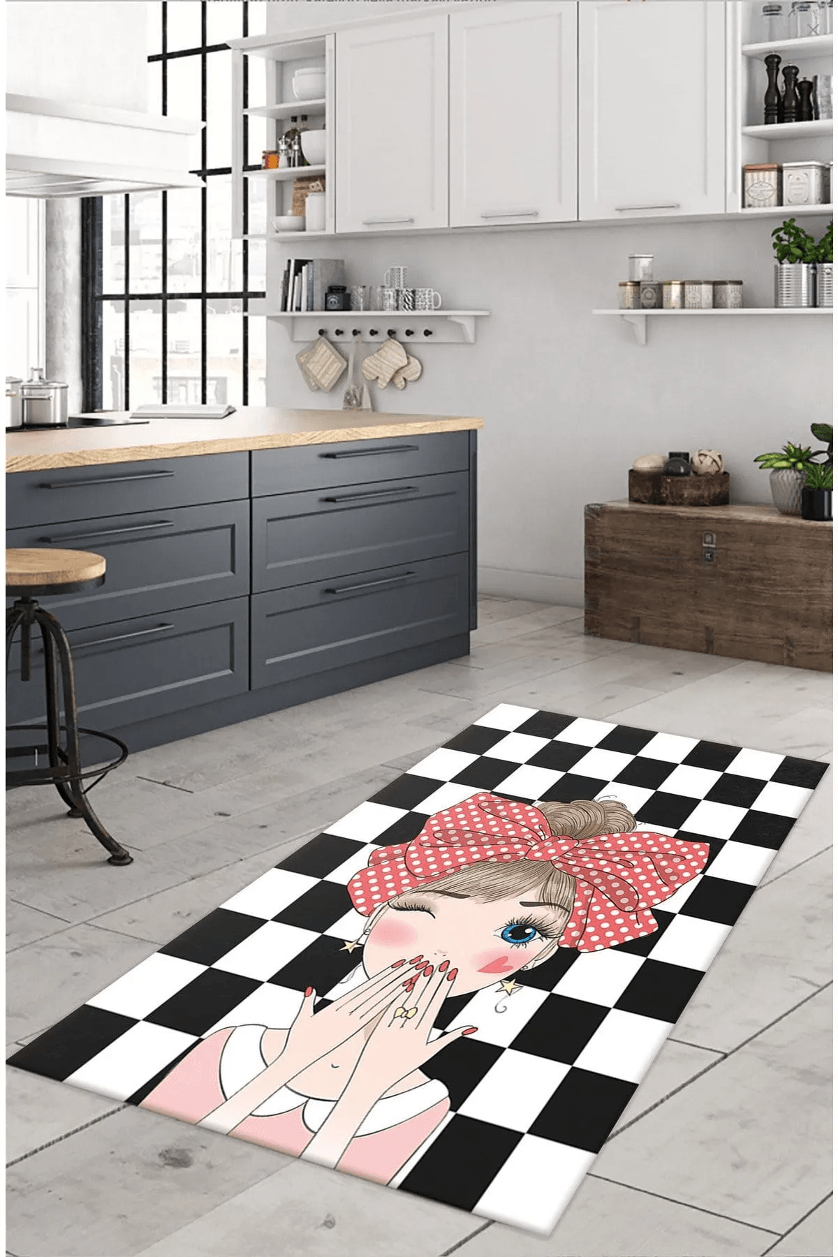 Dijital Baskılı Mutfak Halısı - Carpetella