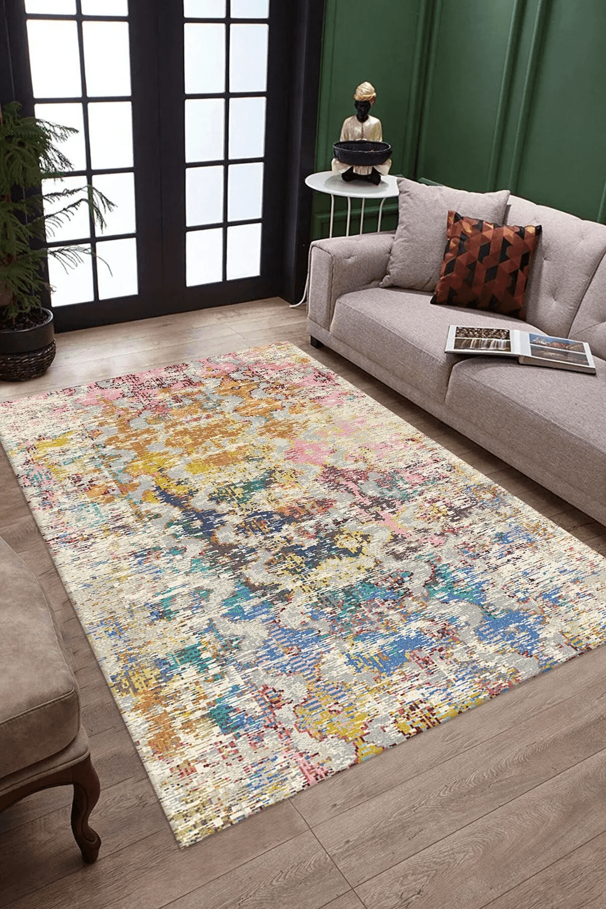 Salon Halısı Dijital Baskılı Antibakteriyel Halı - Carpetella