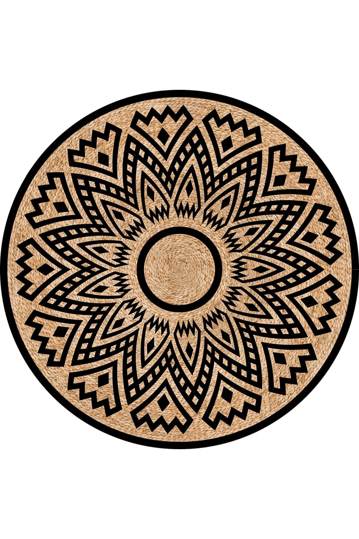 Dijital Baskılı Yuvarlak Halı - Carpetella