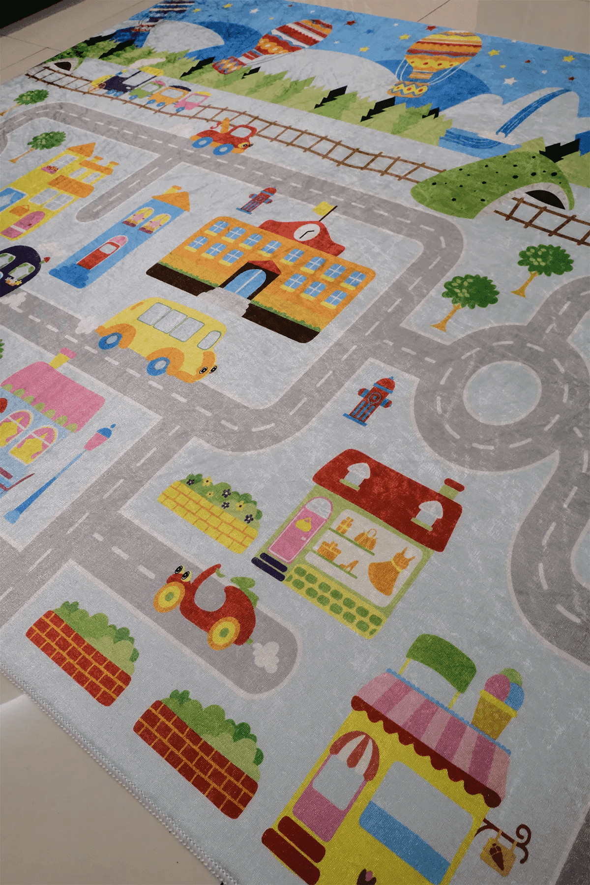 Çocuk Halısı Çocuk Odası İçin Renkli Pamuk Halı - Carpetella