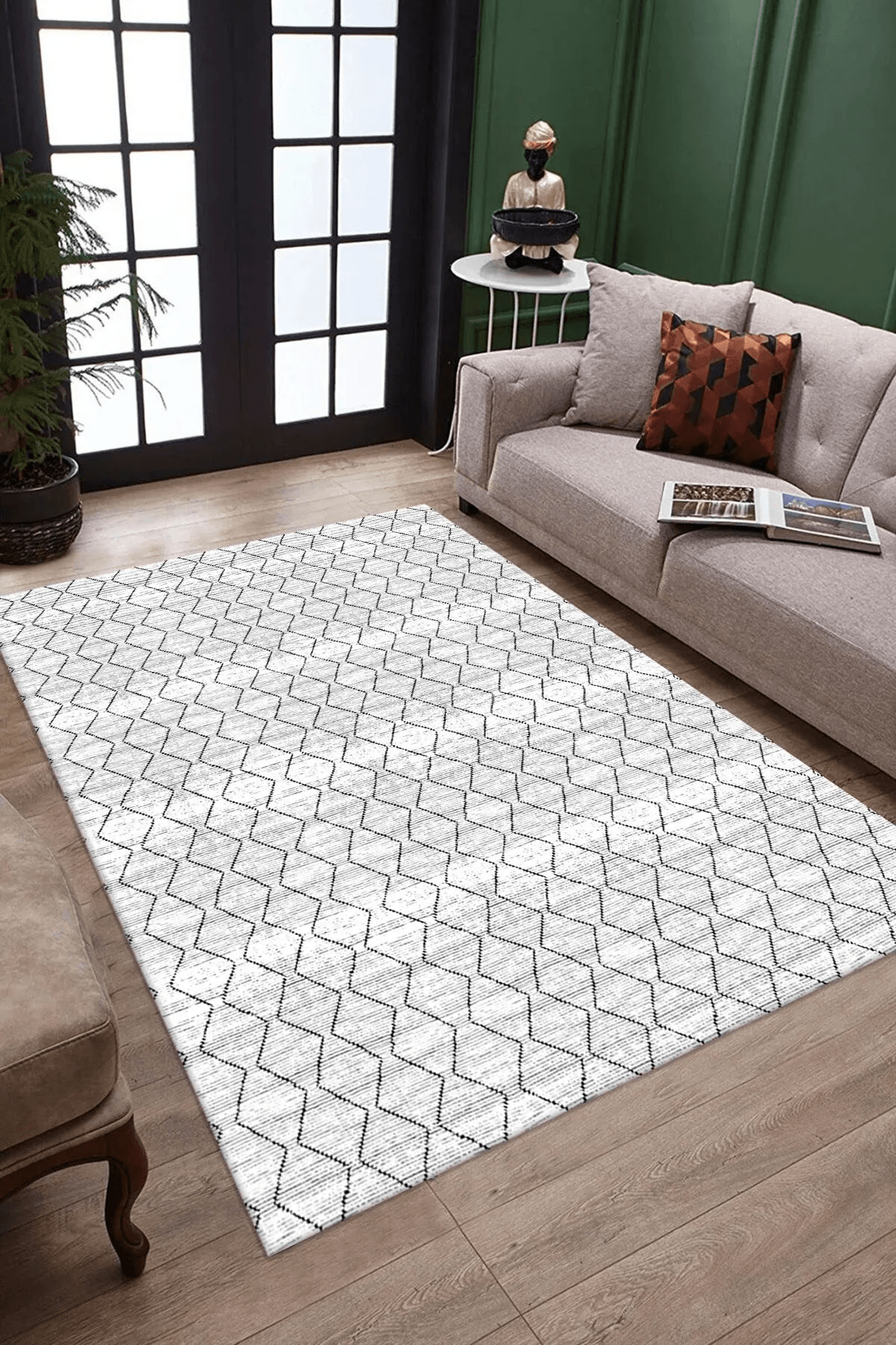 Salon Halısı Dijital Baskılı Antibakteriyel Halı - Carpetella