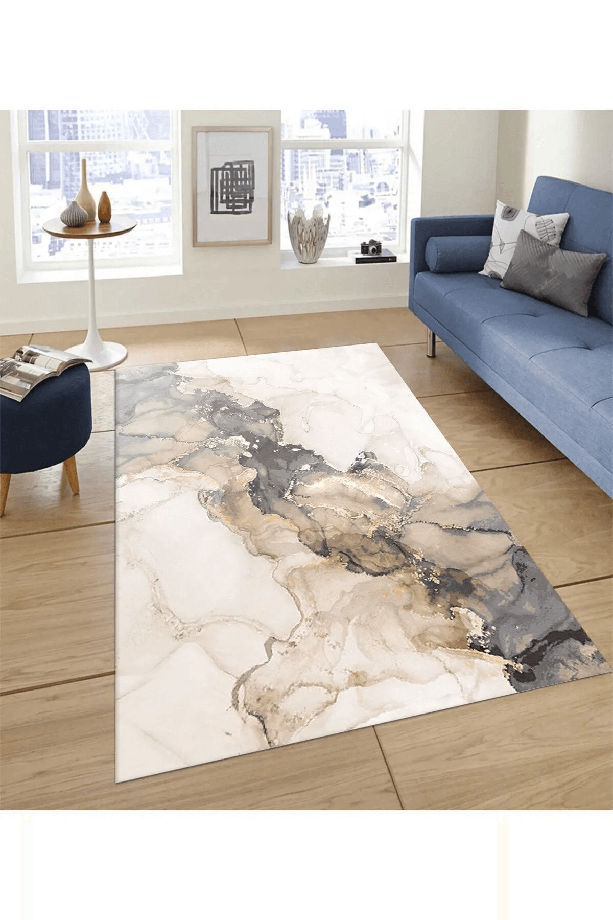 Salon Halısı Dijital Baskılı Antibakteriyel Halı - Carpetella