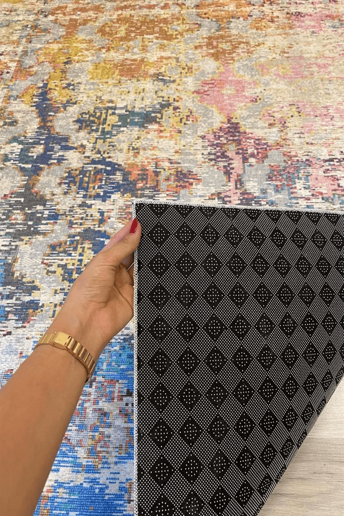 Salon Halısı Dijital Baskılı Antibakteriyel Halı - Carpetella