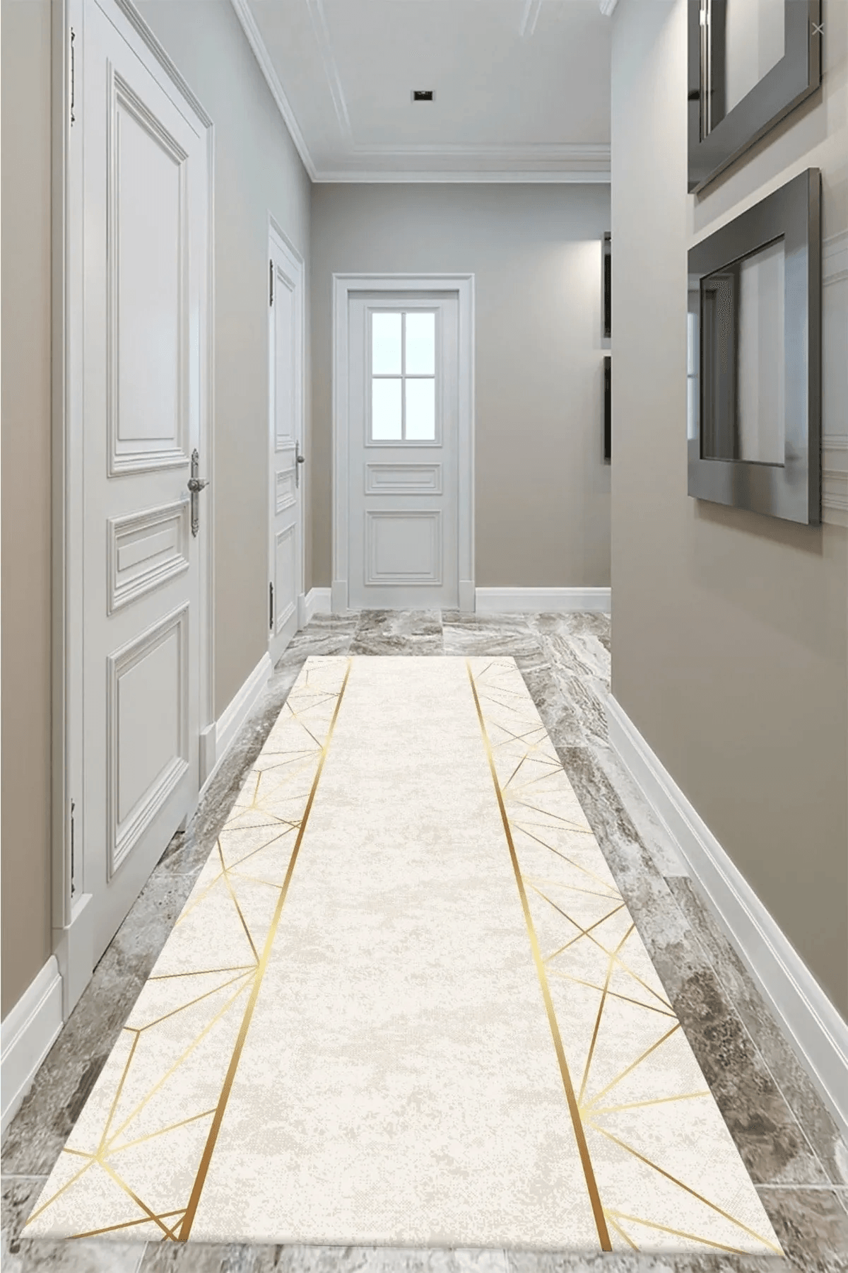 Yolluk Koridor Halısı Dijital Baskılı Tüy Tutmaz Yolluk - Carpetella