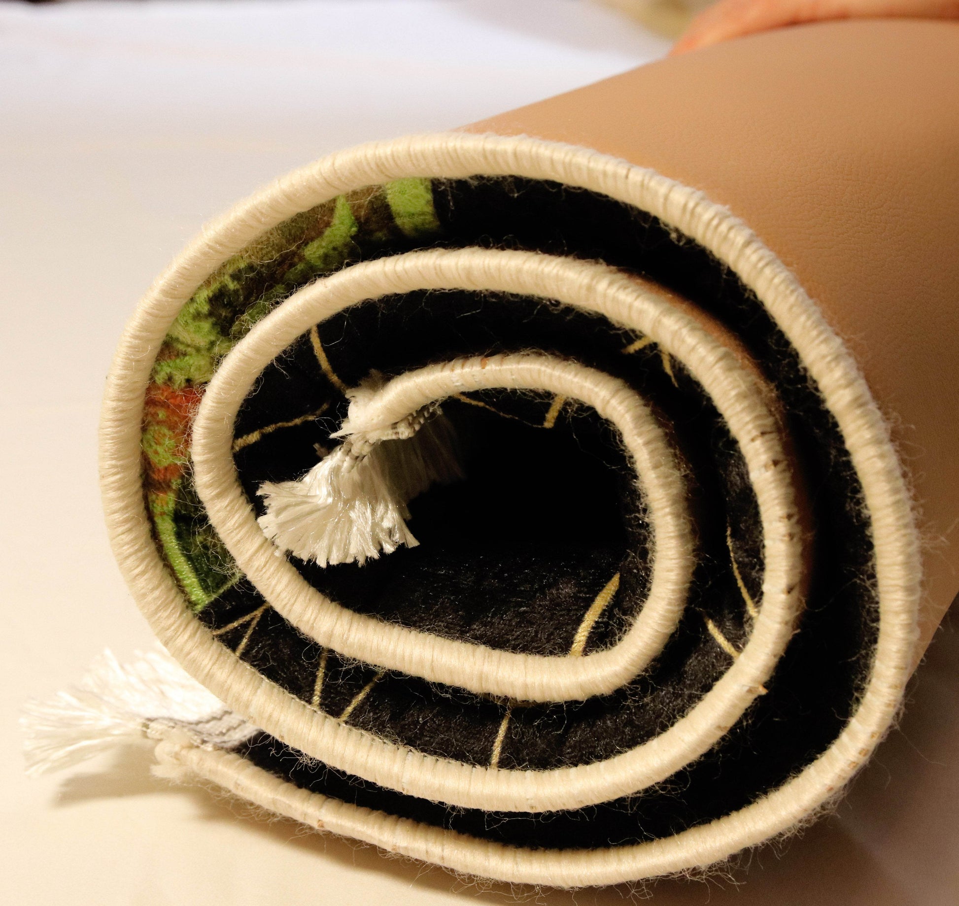 Kabe Gold Siyah İsme Özel 3 CM Süngerli Ortopedik Seccade - Carpetella