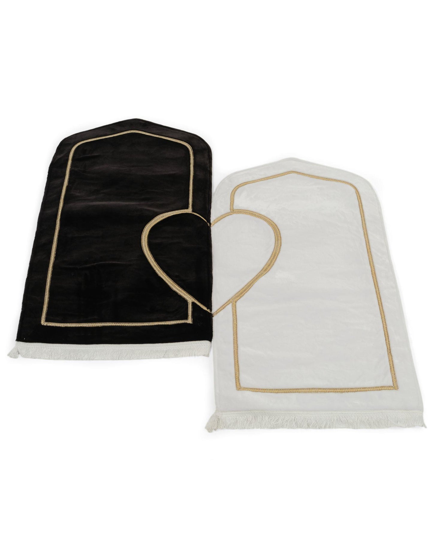 Bride Wedding Dowry Turkish Heart Courple Prayer Rug Mat Set Carpet Muslim Janamaz Islamic Sejadah