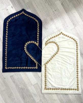 Bride Wedding Dowry Turkish Heart Courple Prayer Rug Mat Set Carpet Muslim Janamaz Islamic Sejadah