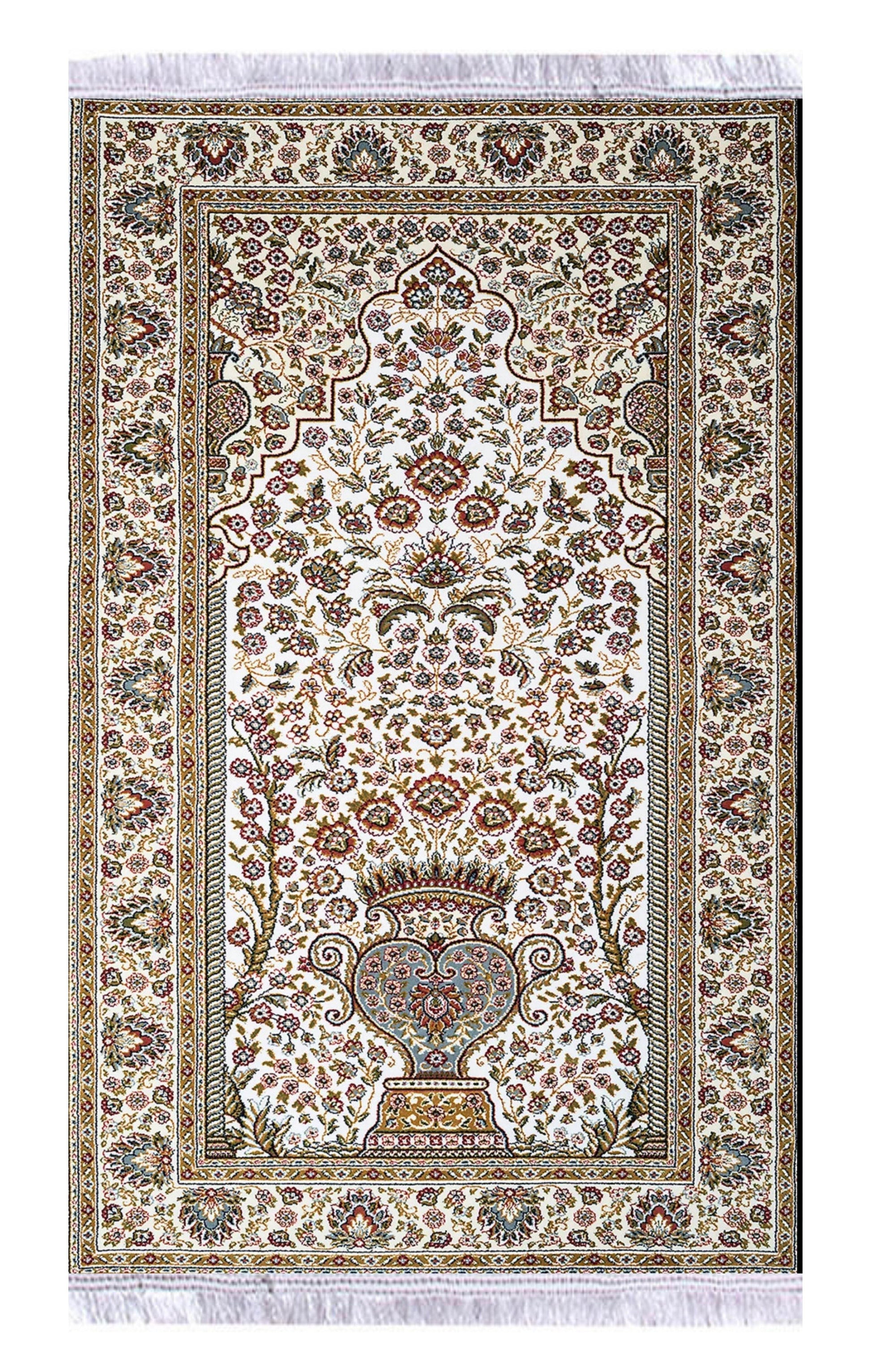 Kahverengi Keten Astarlı Kadife Seccade - 70x120cm - Carpetella