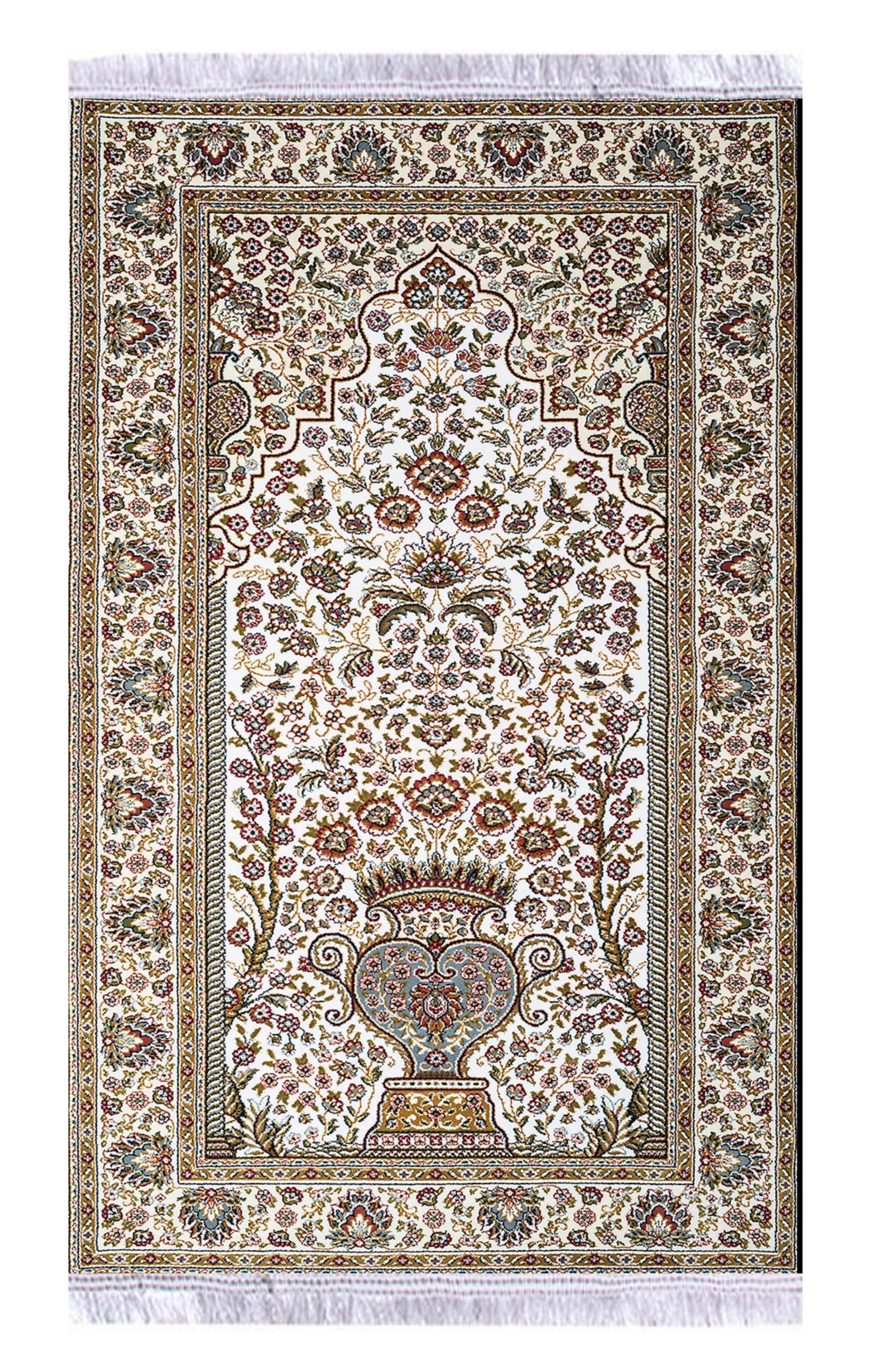 Kahverengi Keten Astarlı Kadife Seccade - 70x120cm - Carpetella