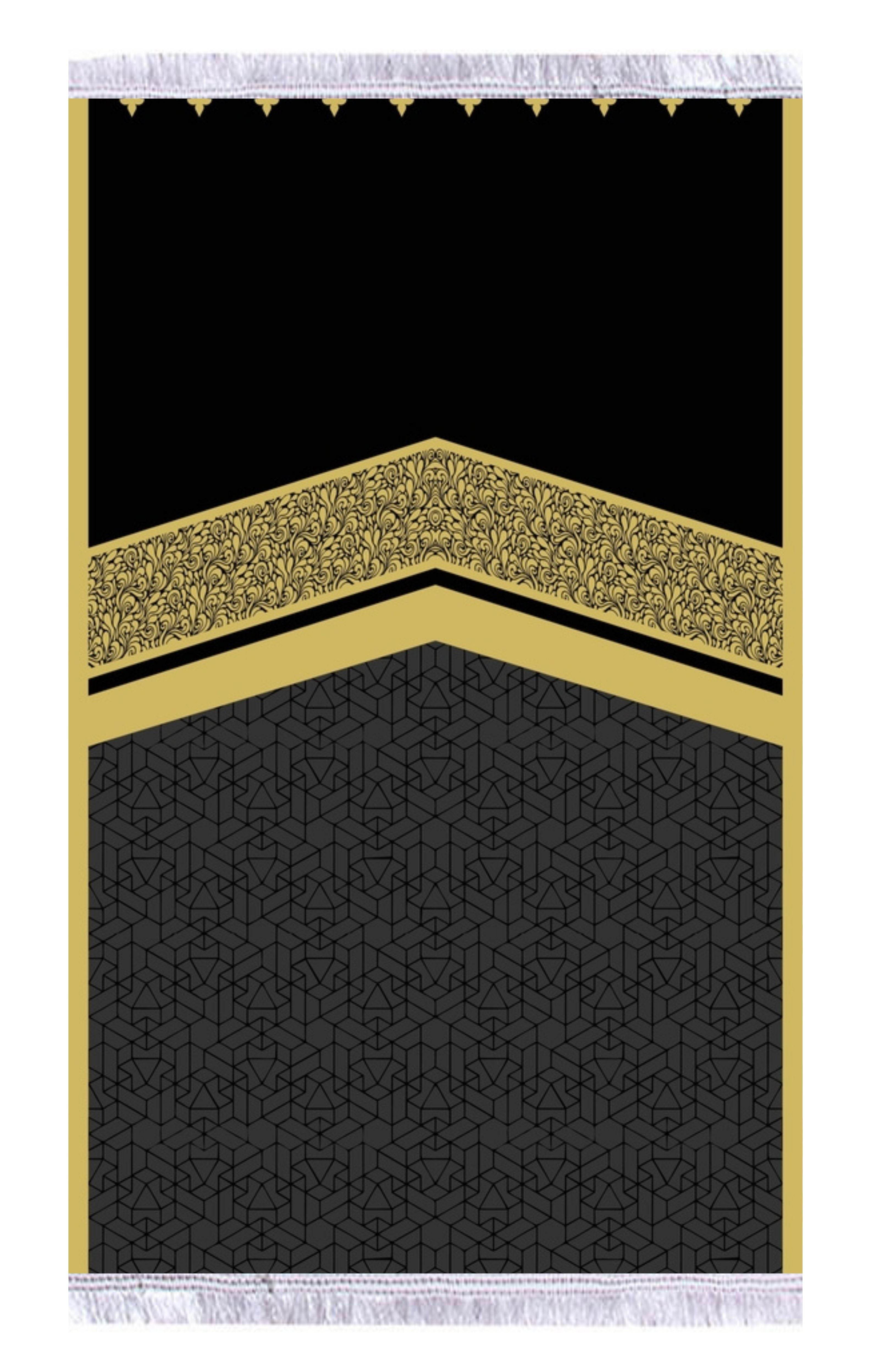 Gold Kabe Keten Astarlı Kadife Seccade - 70x120cm - Carpetella