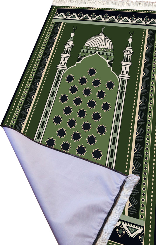 Light Slim Prayer Rug Foldable Janamaz Muslim Sejadah Islamic Gift