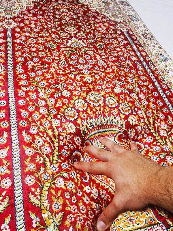 Tebriz Desenli İsme Özel 3 CM Süngerli Ortopedik Seccade - Carpetella