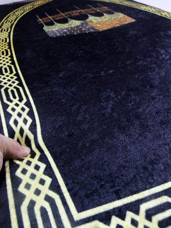 Kabe Bordür Kadife Ortopedik Seccade - İsme Özel 3 CM Süngerli - Carpetella