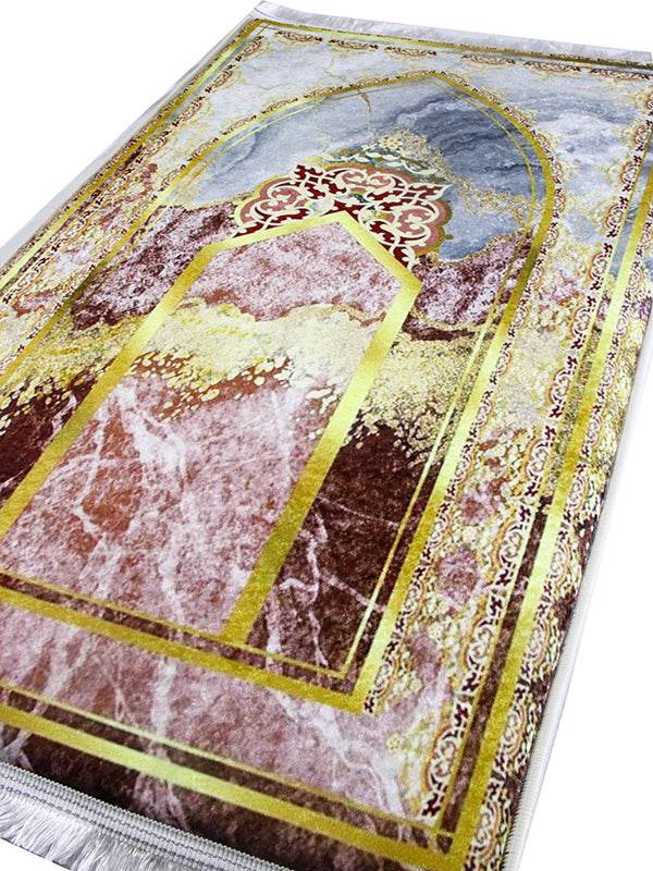 İsme Özel 3 CM Süngerli Ortopedik Seccade – Kaymaz Kadife 70x120cm - Carpetella