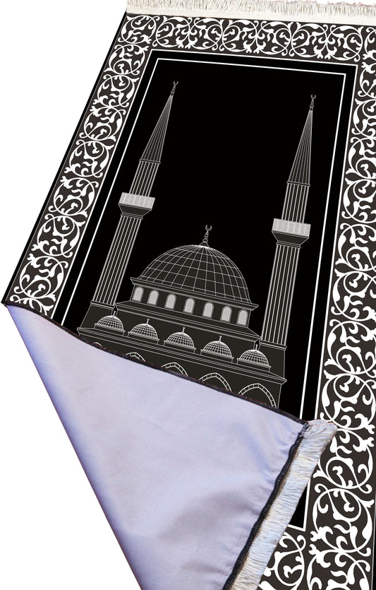 Light Slim Prayer Rug Foldable Janamaz Muslim Sejadah Islamic Gift