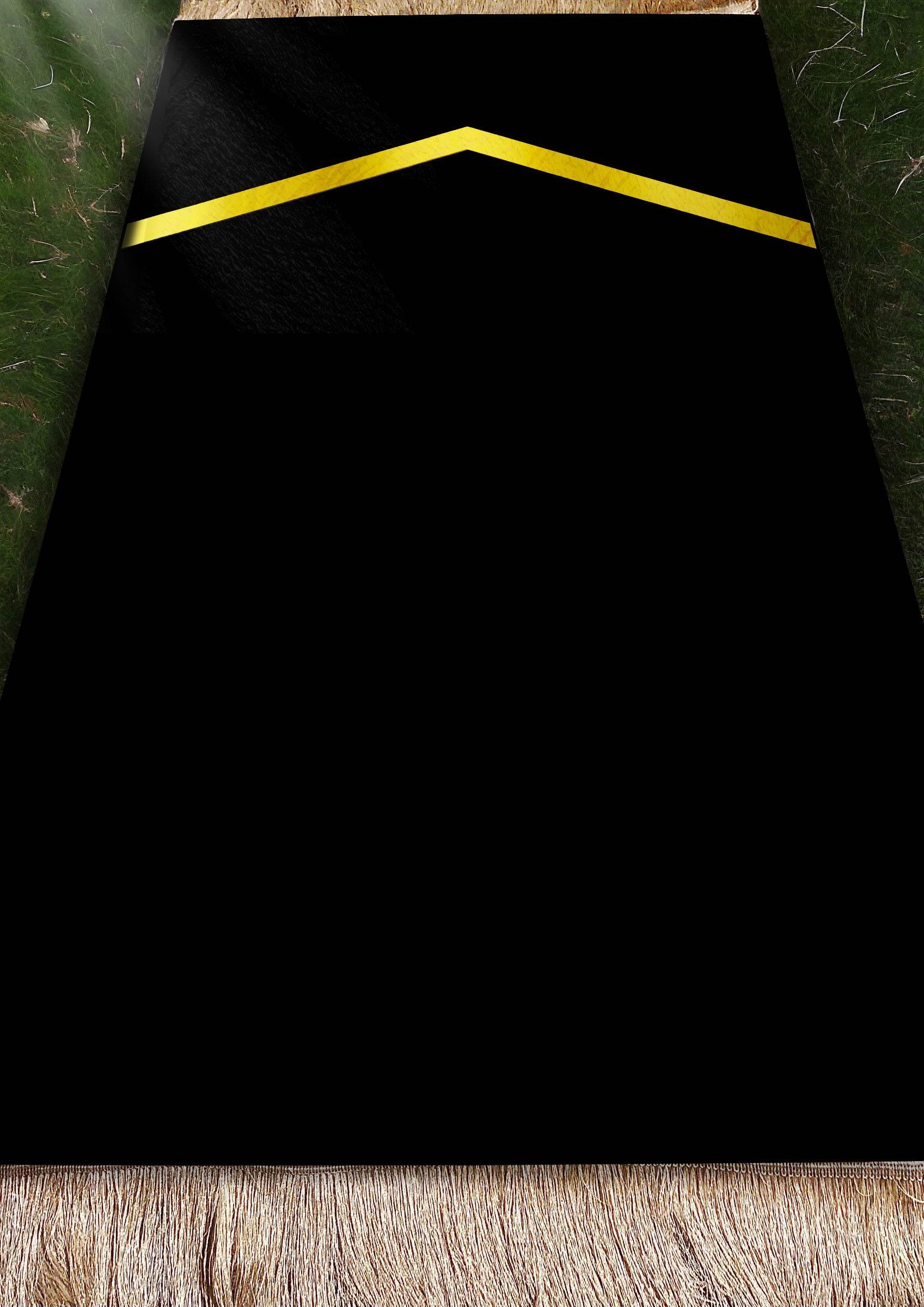 İsme Özel Sade Gold Keten Astarlı Lüks Seccade - Carpetella