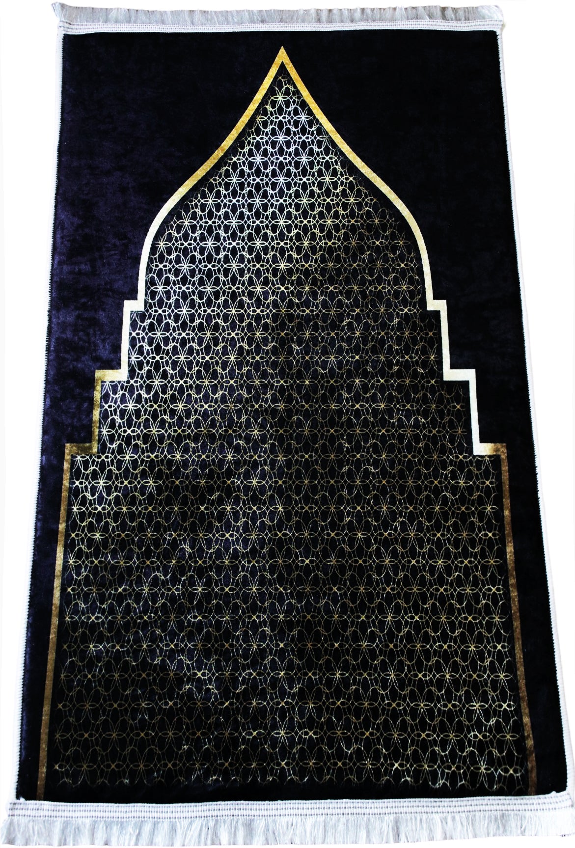 3 CM (1.2 Inch) Foam ULTRA Thick Padded Prayer Rug Mat With Soft Velvet Anti-Slip Islamic Janamaz Muslim Sejadah