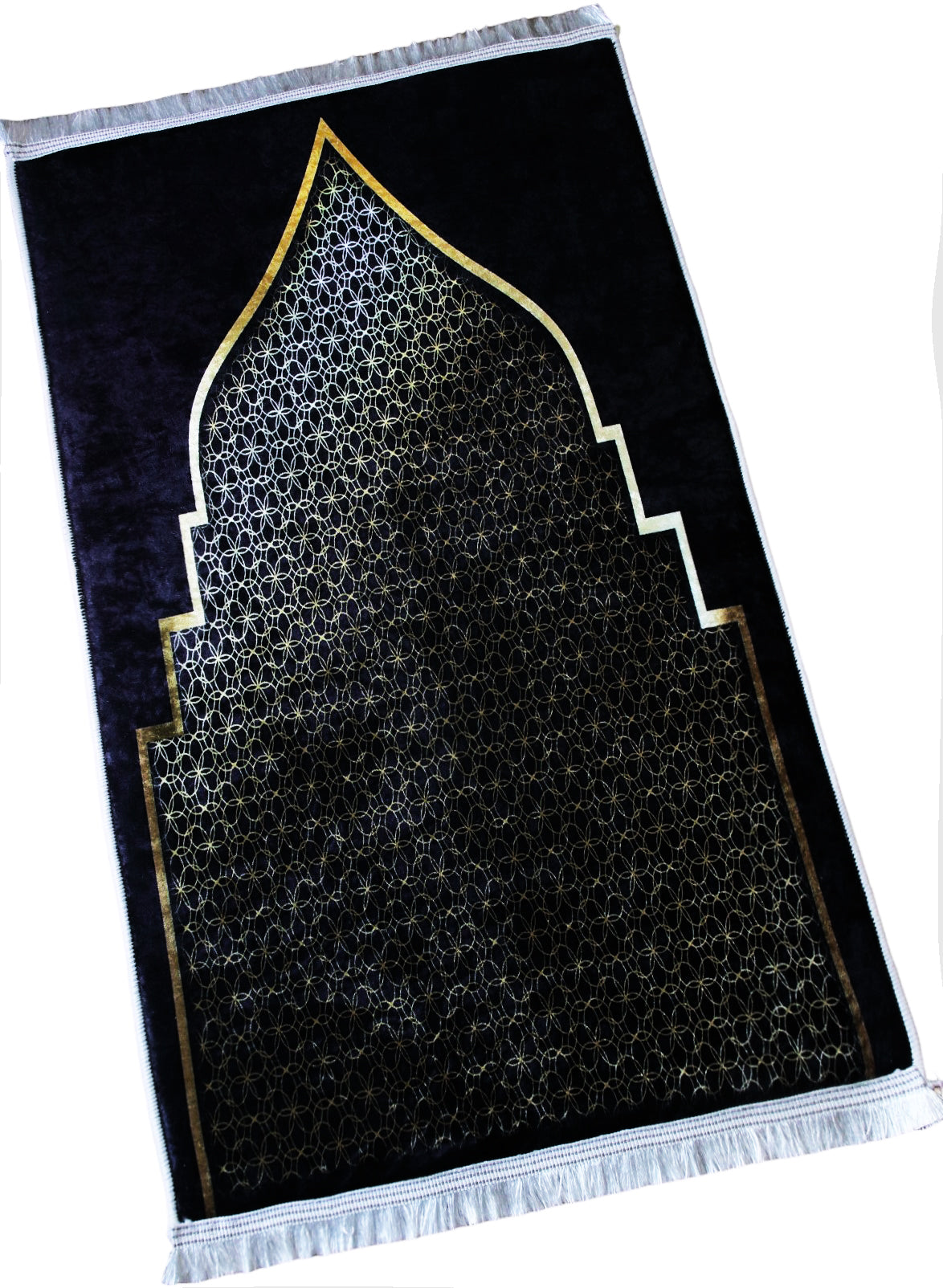 3 CM (1.2 Inch) Foam ULTRA Thick Padded Prayer Rug Mat With Soft Velvet Anti-Slip Islamic Janamaz Muslim Sejadah