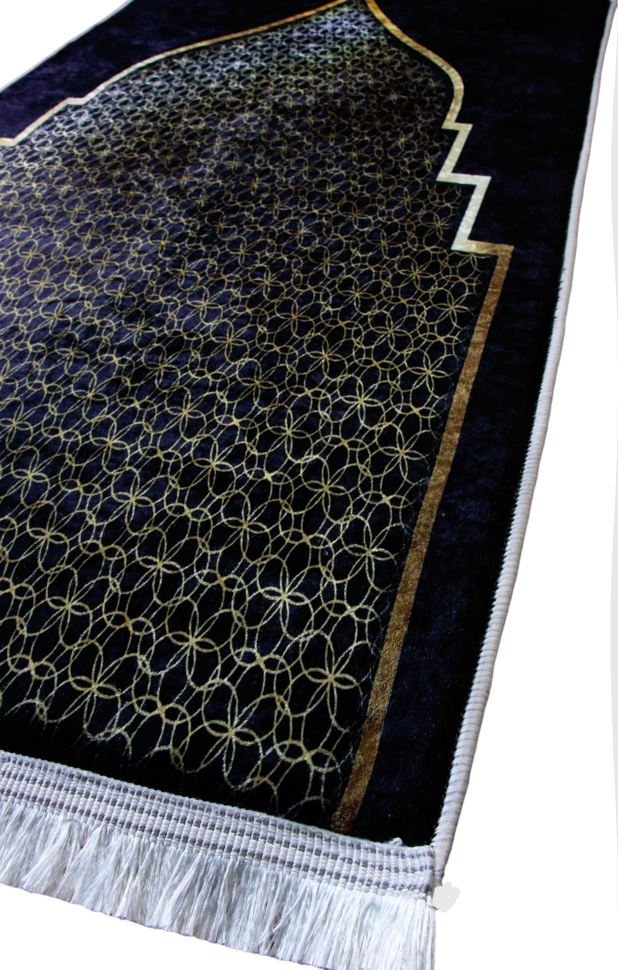 3 CM (1.2 Inch) Foam ULTRA Thick Padded Prayer Rug Mat With Soft Velvet Anti-Slip Islamic Janamaz Muslim Sejadah