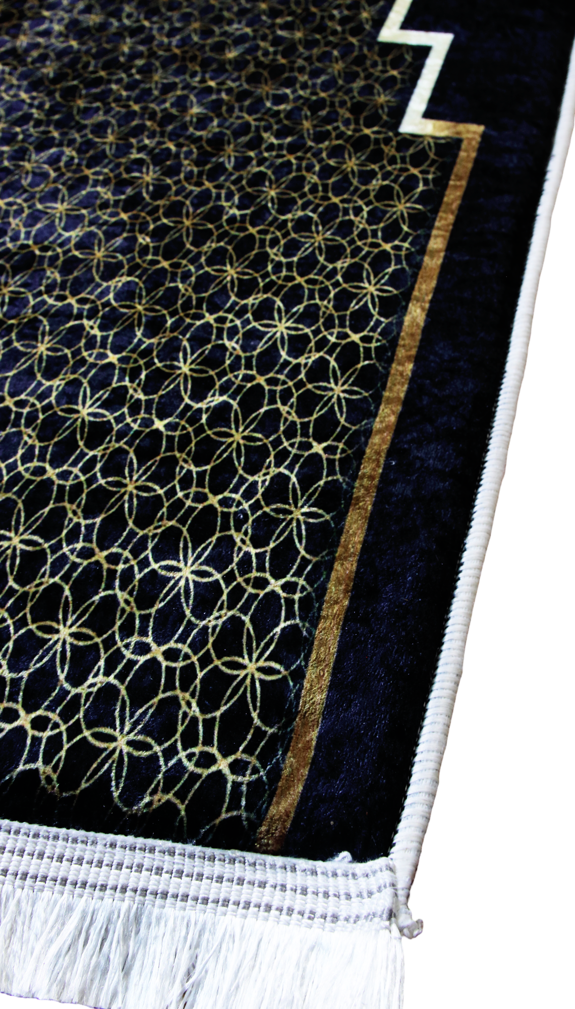 3 CM (1.2 Inch) Foam ULTRA Thick Padded Prayer Rug Mat With Soft Velvet Anti-Slip Islamic Janamaz Muslim Sejadah