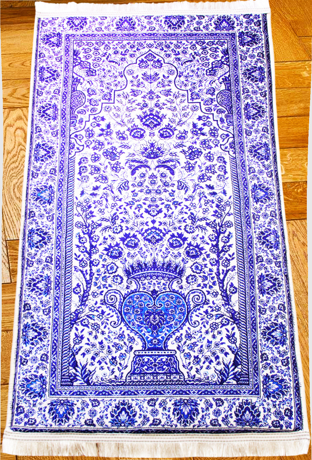 3 CM (1.2 Inch) Foam Thick Padded Prayer Rug Mat With Soft Velvet Anti-Slip Kaaba  Islamic Janamaz Muslim Sejadah