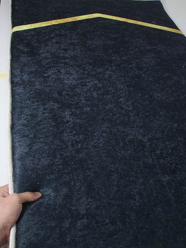 Siyah Sade İsme Özel 3 CM Süngerli Ortopedik Seccade - Carpetella