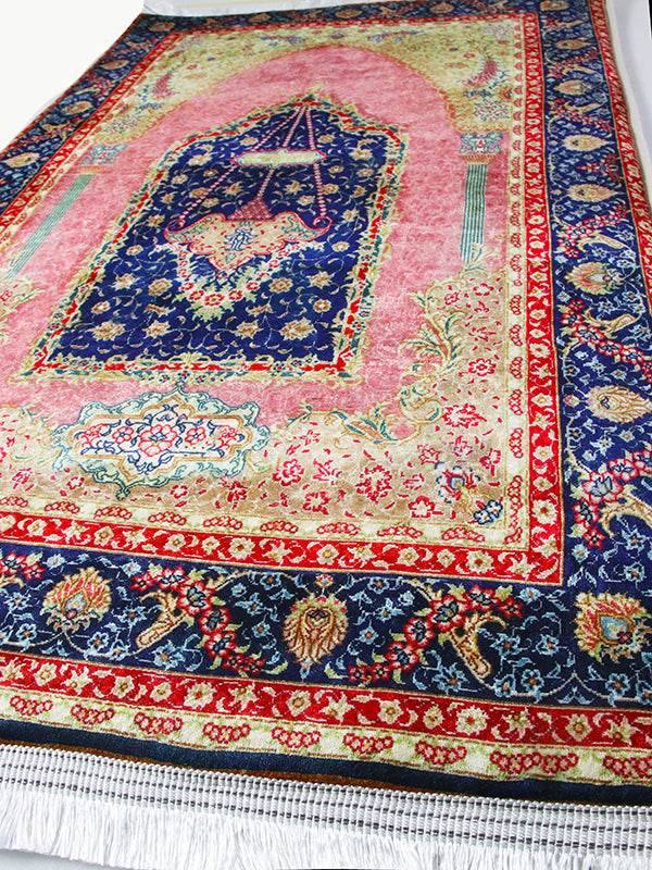 Pembe İsme Özel 3 CM Süngerli Ortopedik Seccade - Carpetella