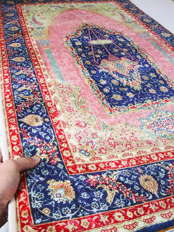 Pembe İsme Özel 3 CM Süngerli Ortopedik Seccade - Carpetella