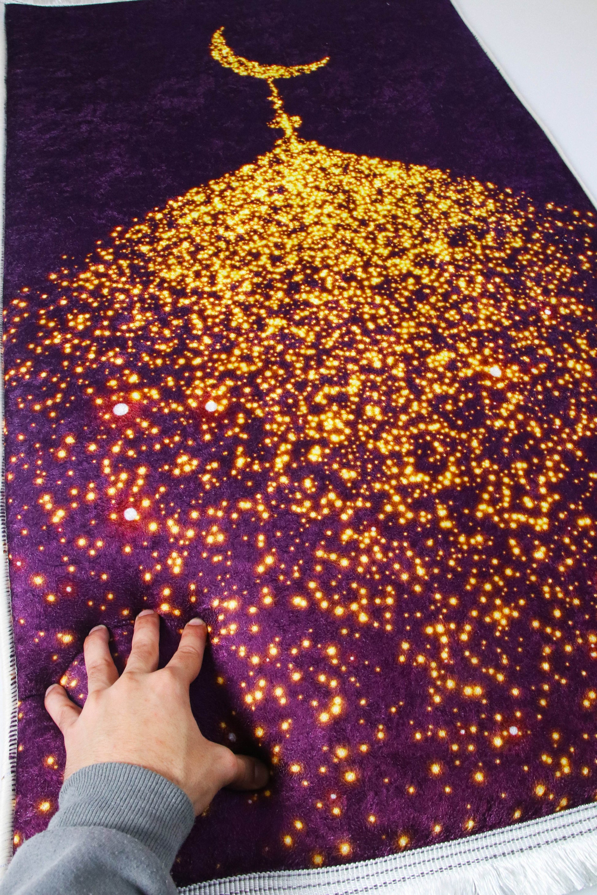 Hilal Mürdüm İsme Özel 3 CM Süngerli Ortopedik Seccade - Carpetella