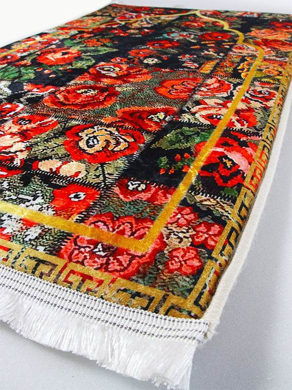 Çiçekli İsme Özel 3 CM Süngerli Ortopedik Seccade - Carpetella