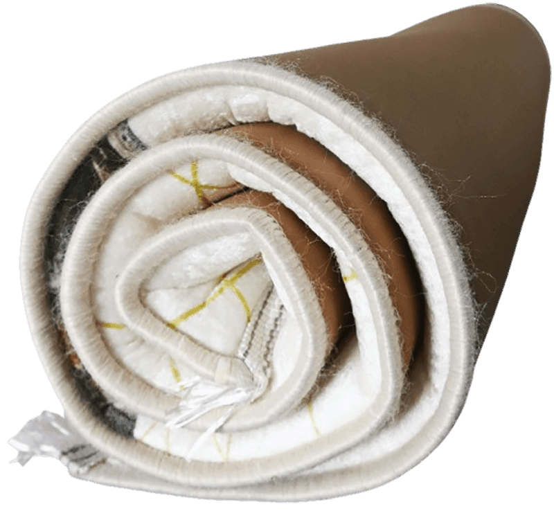 Beyaz Kabe Gold İsme Özel 3 CM Süngerli Ortopedik Seccade - Carpetella