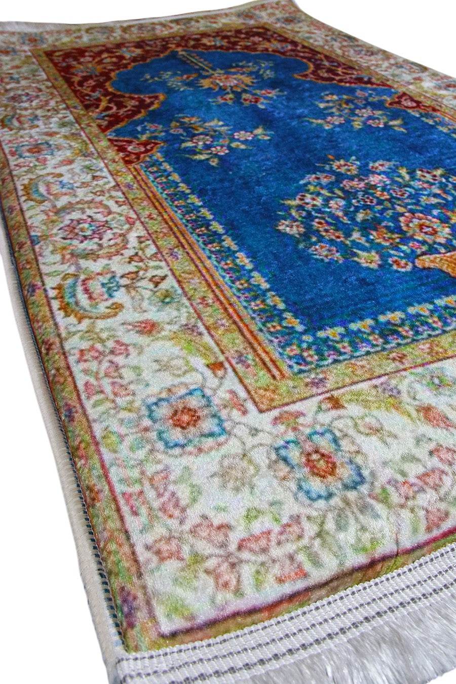 Lacivert İsme Özel 3 CM Süngerli Ortopedik Seccade - Carpetella