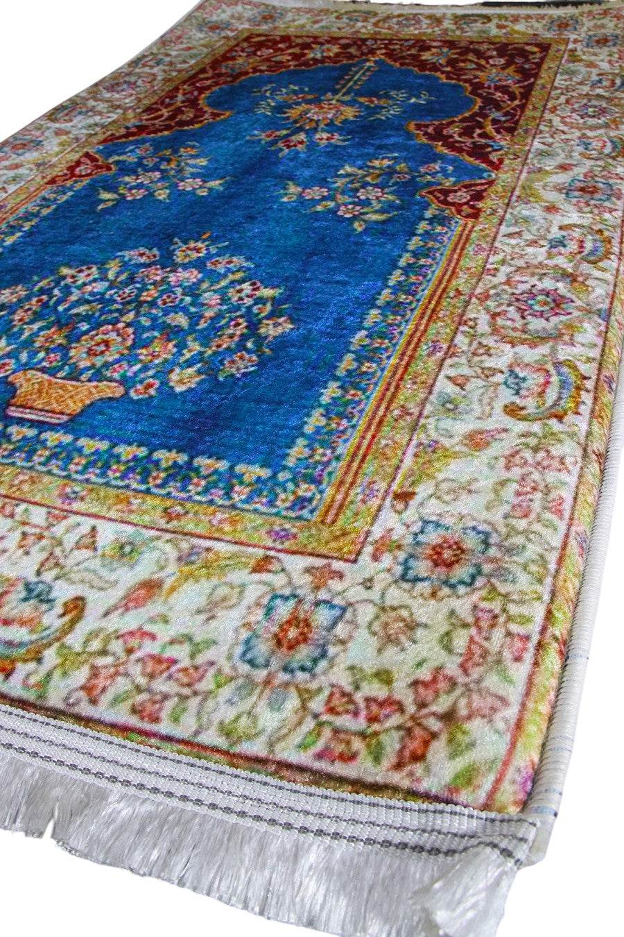 Lacivert İsme Özel 3 CM Süngerli Ortopedik Seccade - Carpetella