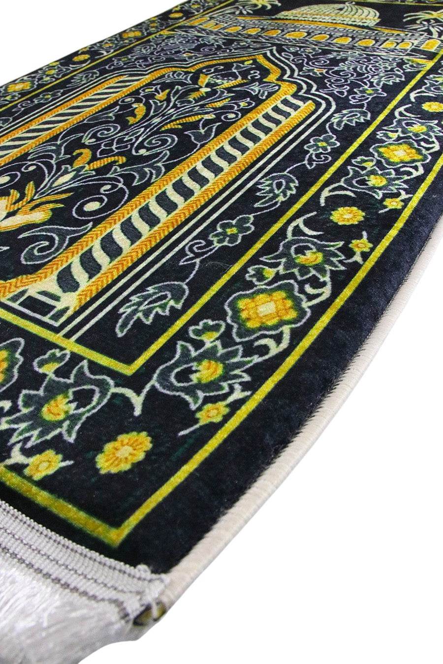 Hurma Ağacı Kadife Ortopedik Seccade - İsme Özel 3 CM Süngerli - Carpetella