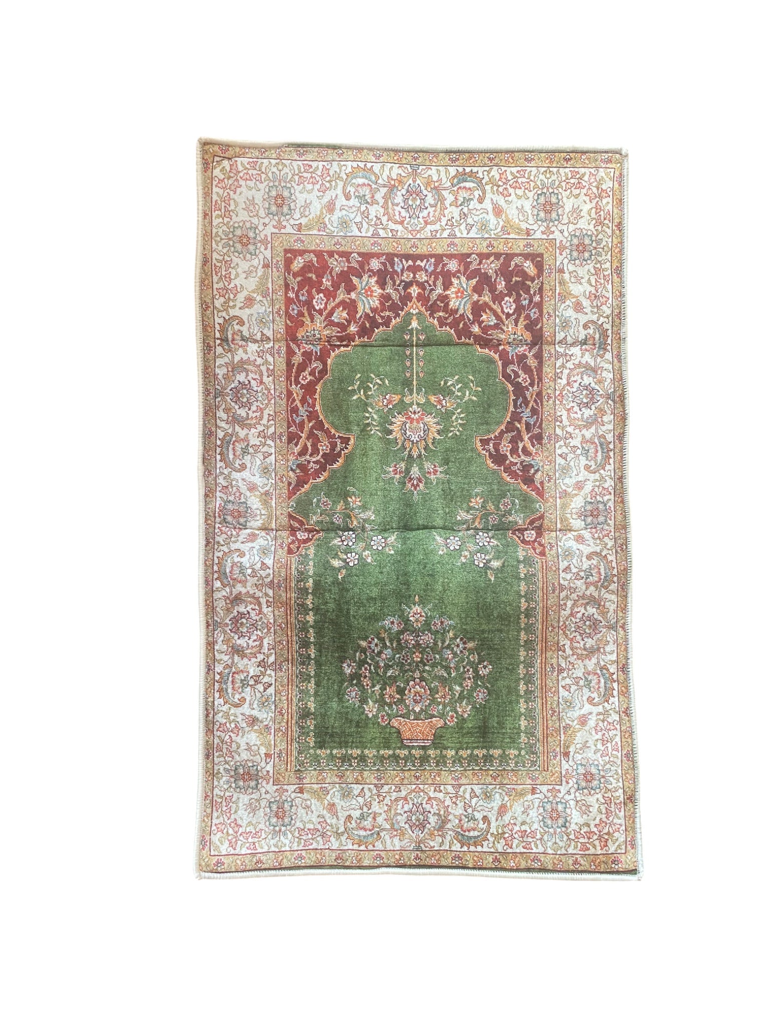 Sırt Destekli Katlanabilir Ortopedik Seyahat Seccade – Süngerli, Diz Ağrıtmaz