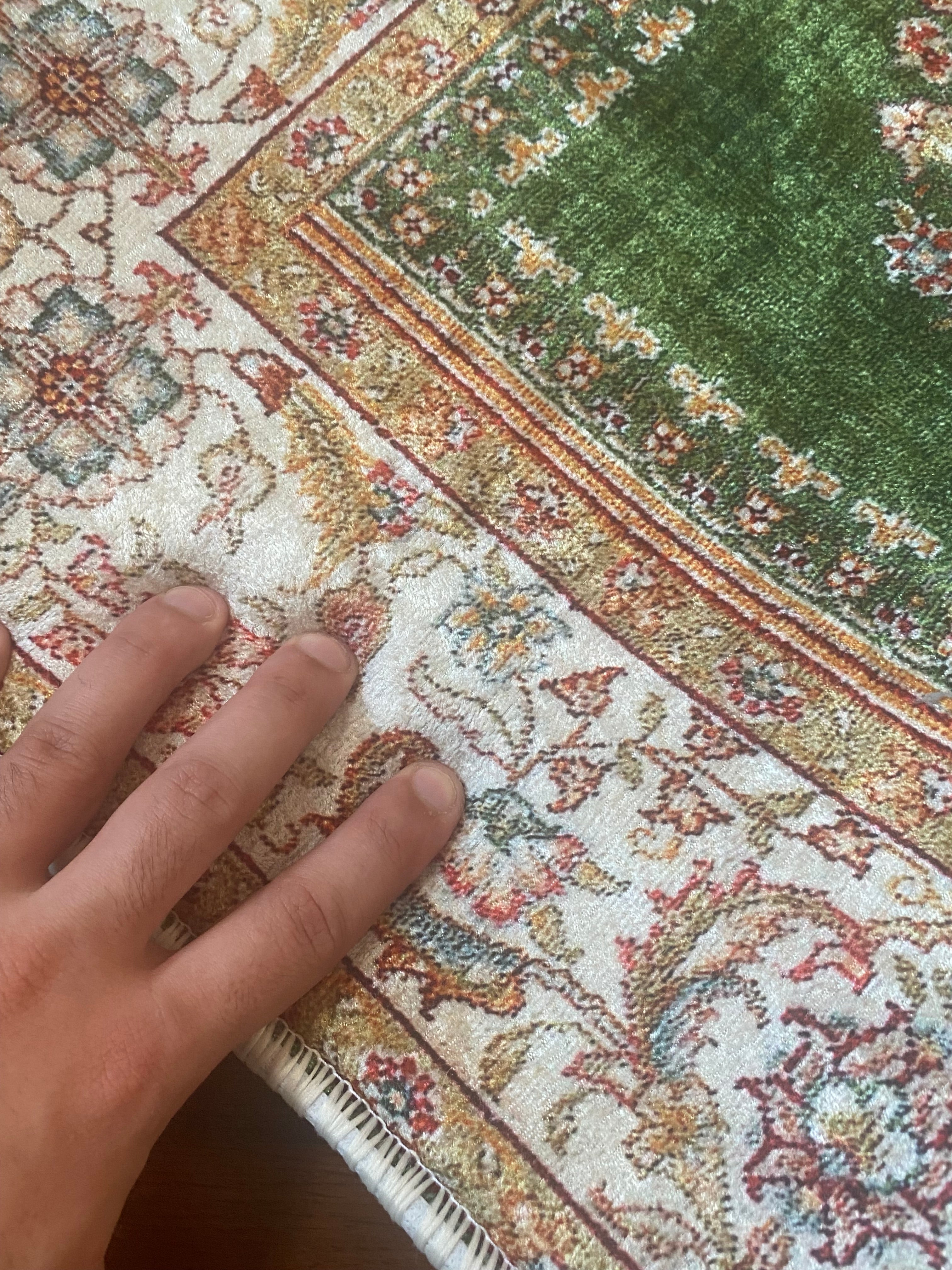 Sırt Destekli Katlanabilir Ortopedik Seyahat Seccade – Süngerli, Diz Ağrıtmaz