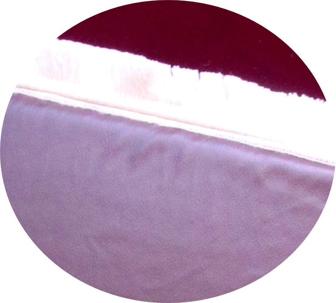 Bordo Kabe İşlemeli Kadife Seccade | Ortopedik 3cm Süngerli - Carpetella