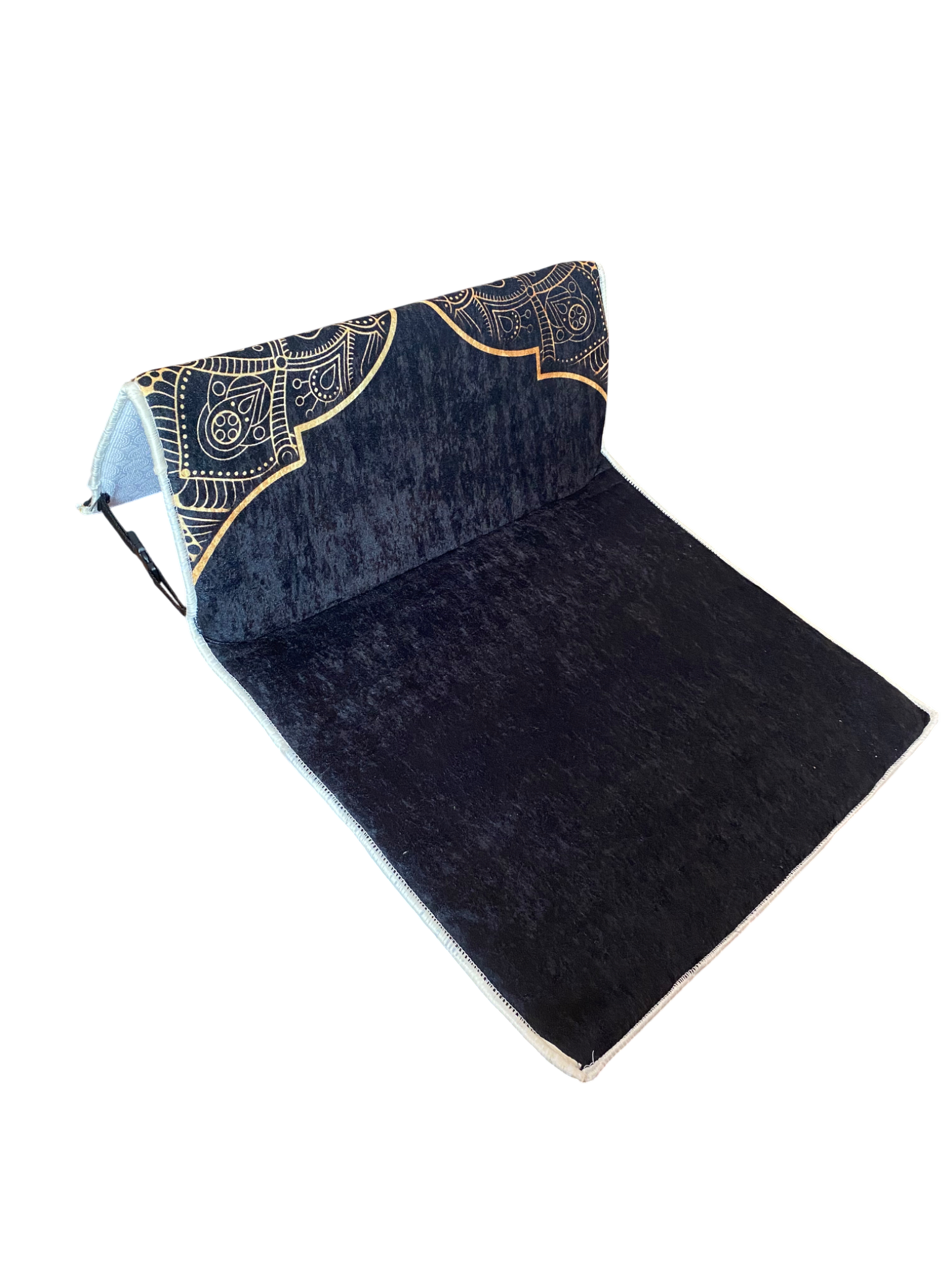 Sırt Destekli Katlanabilir Ortopedik Seyahat Seccade – Süngerli, Diz Ağrıtmaz, Ortopedik