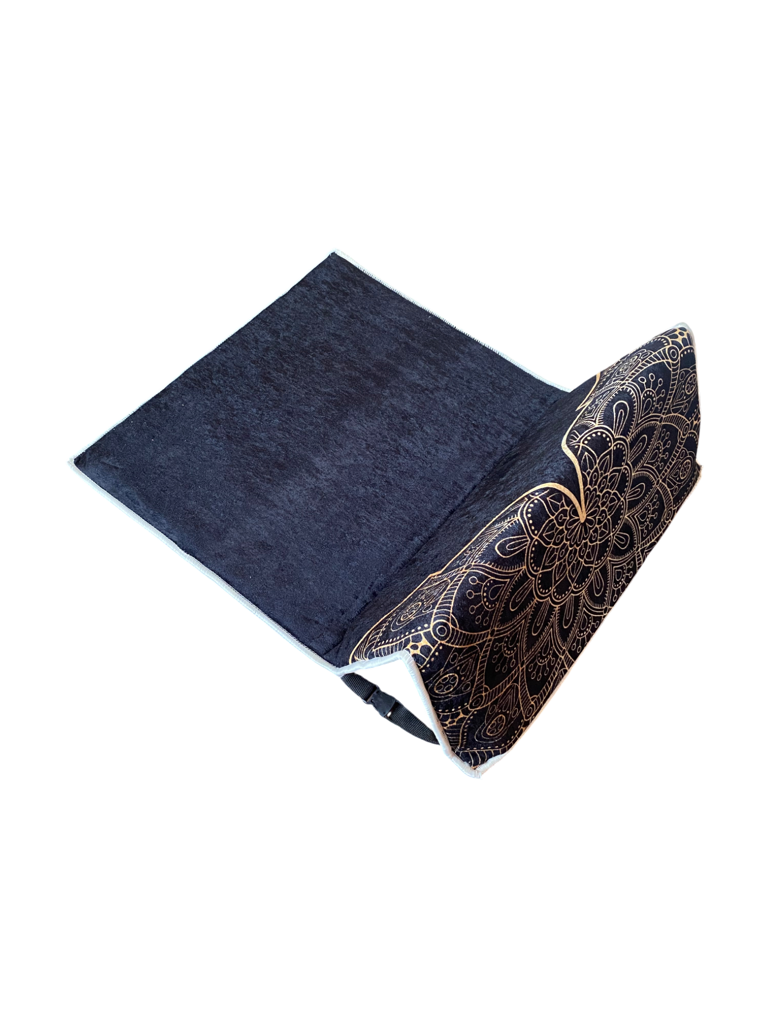 Sırt Destekli Katlanabilir Ortopedik Seyahat Seccade – Süngerli, Diz Ağrıtmaz, Ortopedik