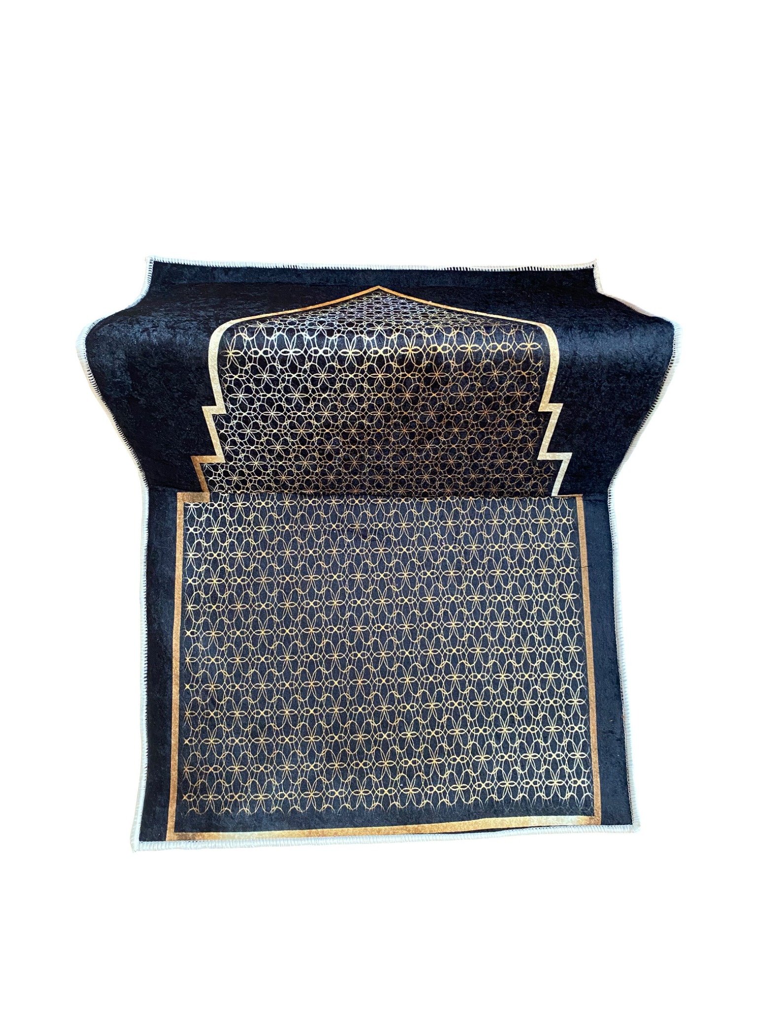 Sırt Destekli Katlanabilir Ortopedik Seyahat Seccade – Süngerli, Diz Ağrıtmaz