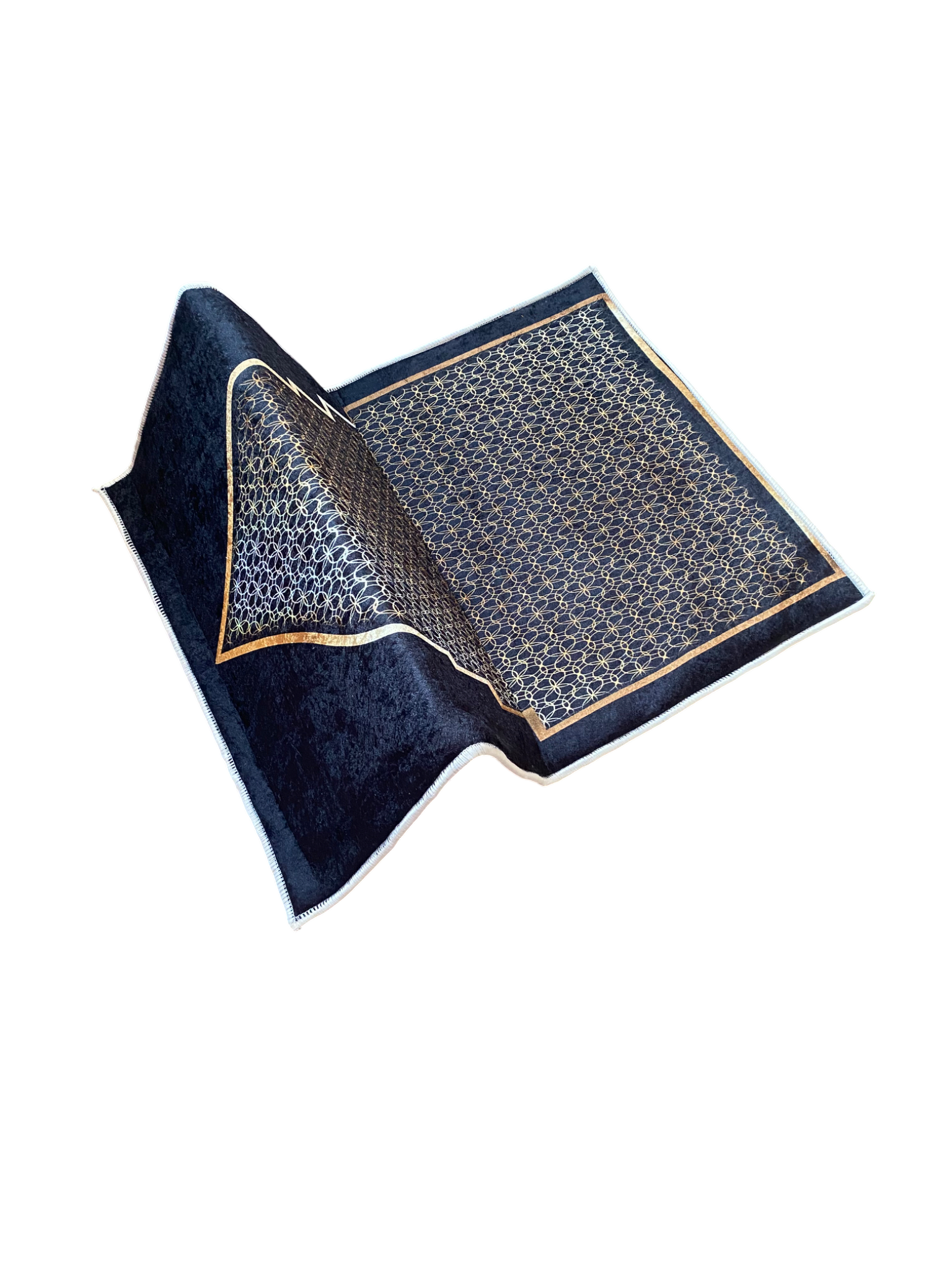 Sırt Destekli Katlanabilir Ortopedik Seyahat Seccade – Süngerli, Diz Ağrıtmaz